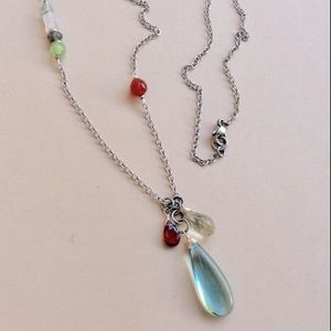 Sundance charm Sterling Silver Gemstone Necklace